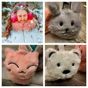 NWT Adorable Kids Animal Head Ear Muffs